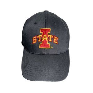 Iowa State University Baseball Hat Adjustable Black Red Captivating Hat